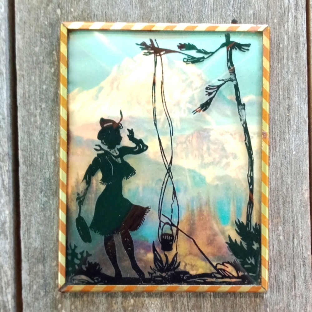 Small framed picture approximately 4.75x3.75"